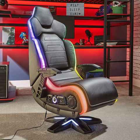 X Rocker Multimediasessel Evo Elite RGB 4.1 Gaming & Entertainment Sessel mit 4.1 Soundsystem