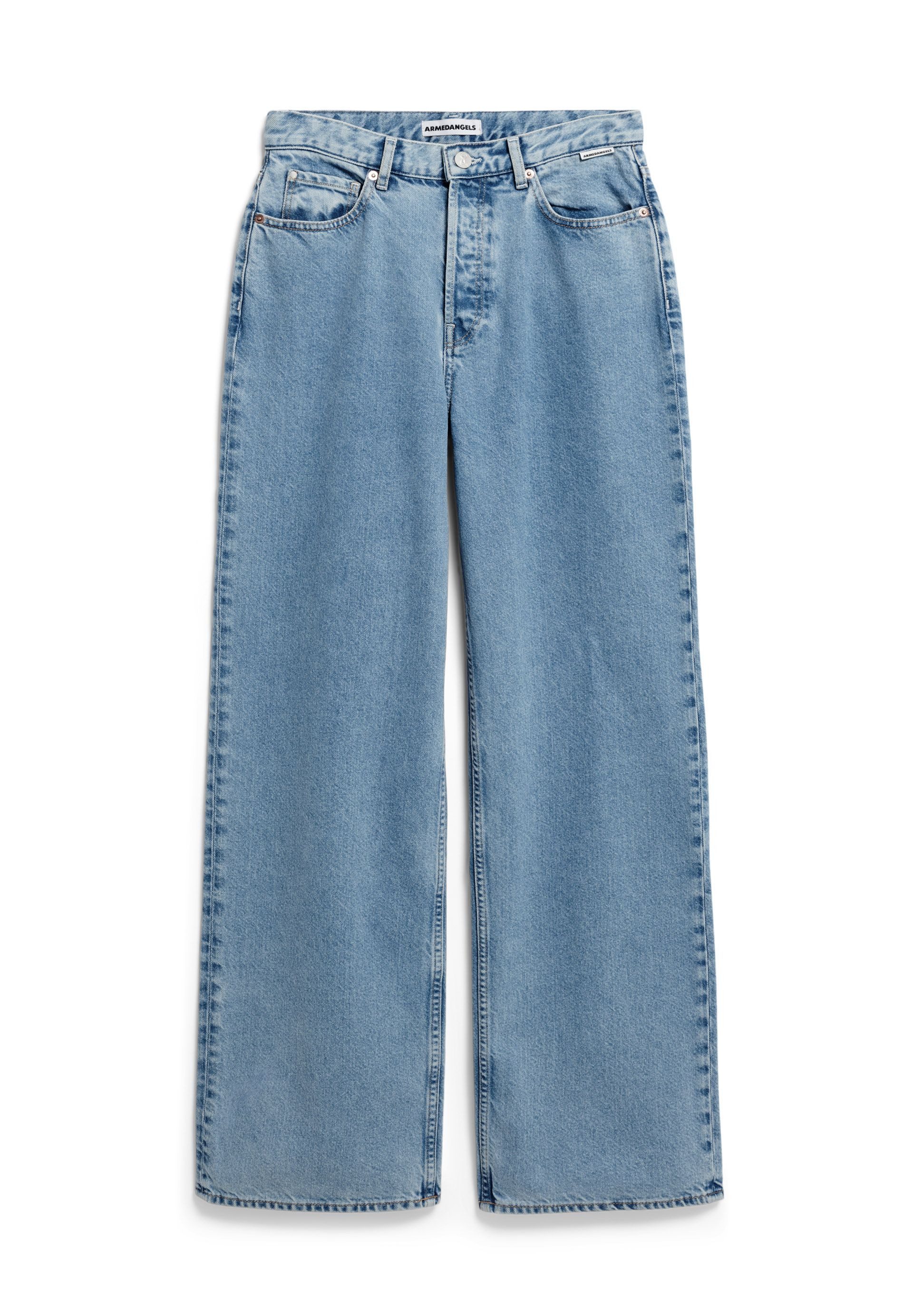 Weite Jeans ENIJAA Wide Jeans recycelter Baumwolle