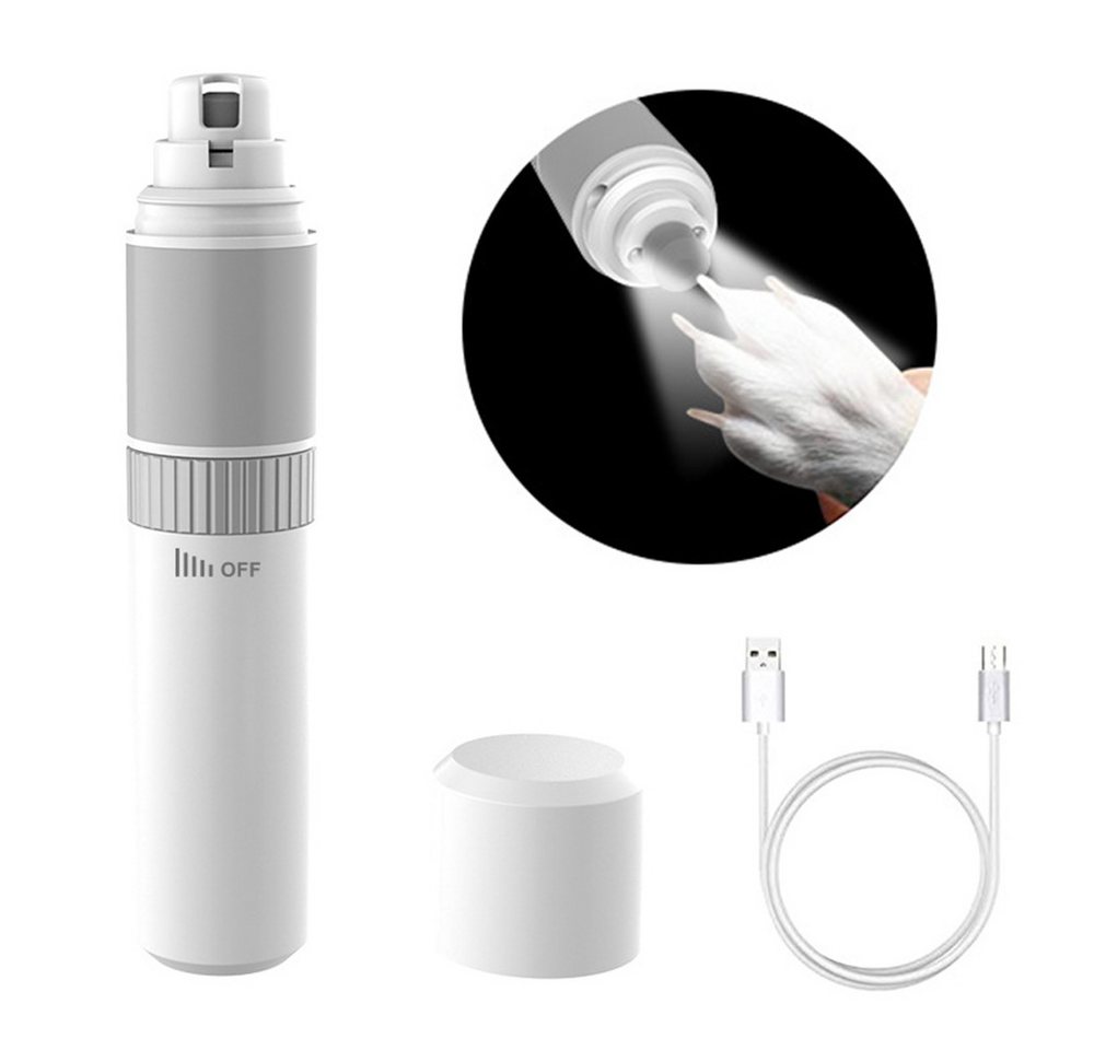 AFKSMILE Krallenschleifer Krallenschleifer Hunde mit LED-Licht, 45 dB Quiet krallenschere 2000mA, Für Kleine, mittlere und große Hunde und …