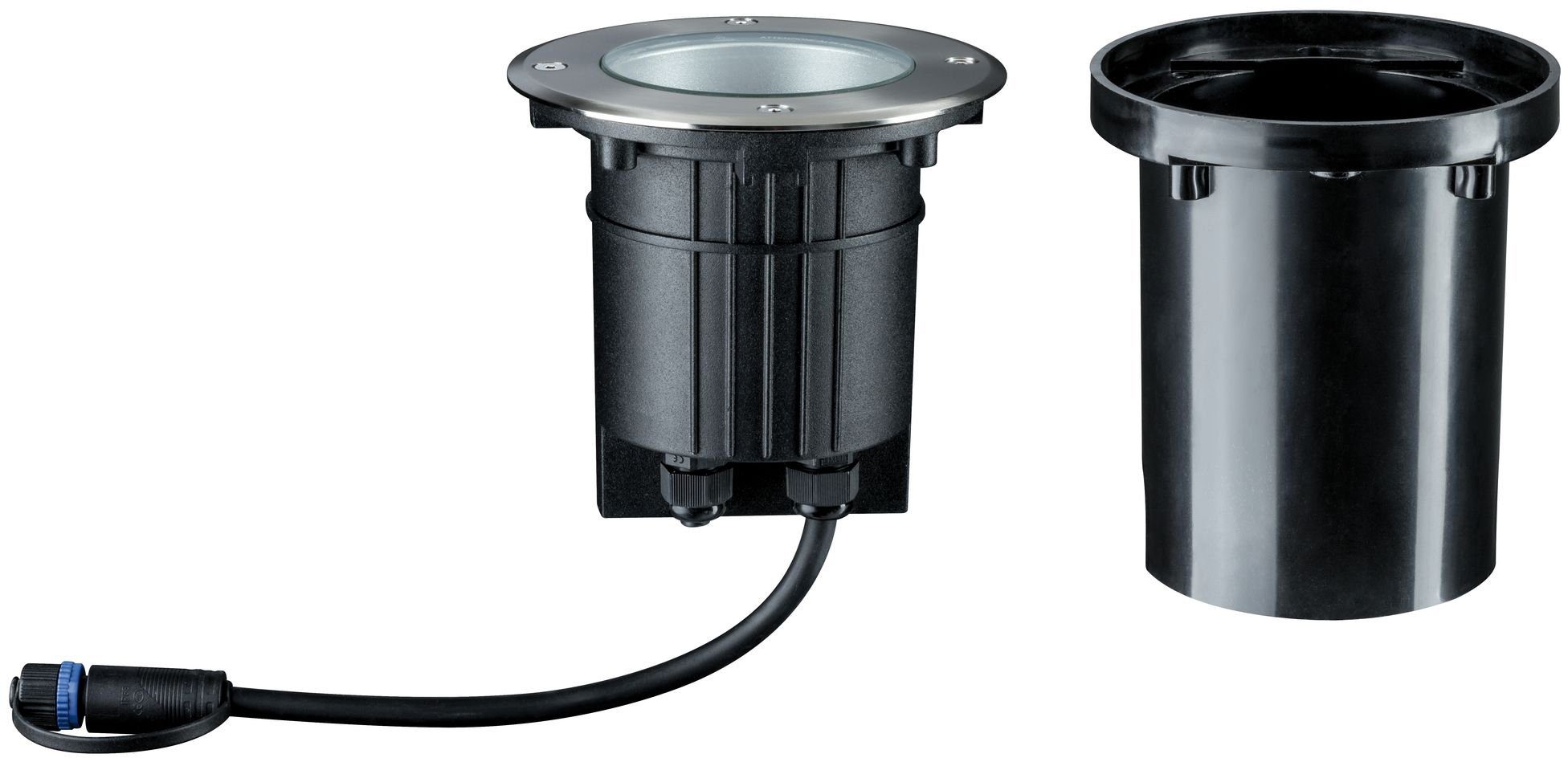 Paulmann LED Einbauleuchte Plug & Shine, Plug & Shine, LED fest integriert, Warmweiß, IP67 3000K 24Vschwenkbar