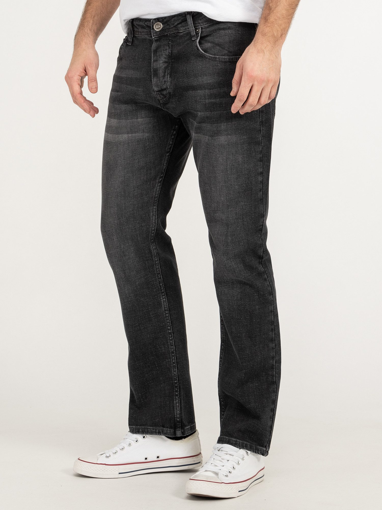 Lorenzo Loren Straight-Jeans Herren Jeans Hose Stonewashed LL-4006 günstig online kaufen