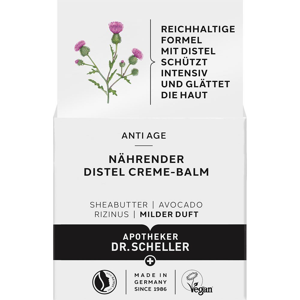 Dr. Scheller Gesichtspflege Nährender Distel Violett, Creme-Balm, 50 ml