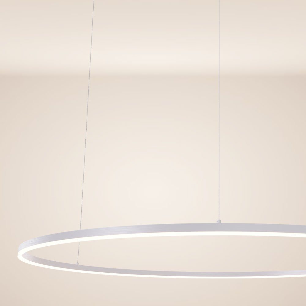 s.luce Pendelleuchte LED Pendelleuchte Ring 120 direkt oder indirekt 5m Abhängung Weiß, Warmweiß