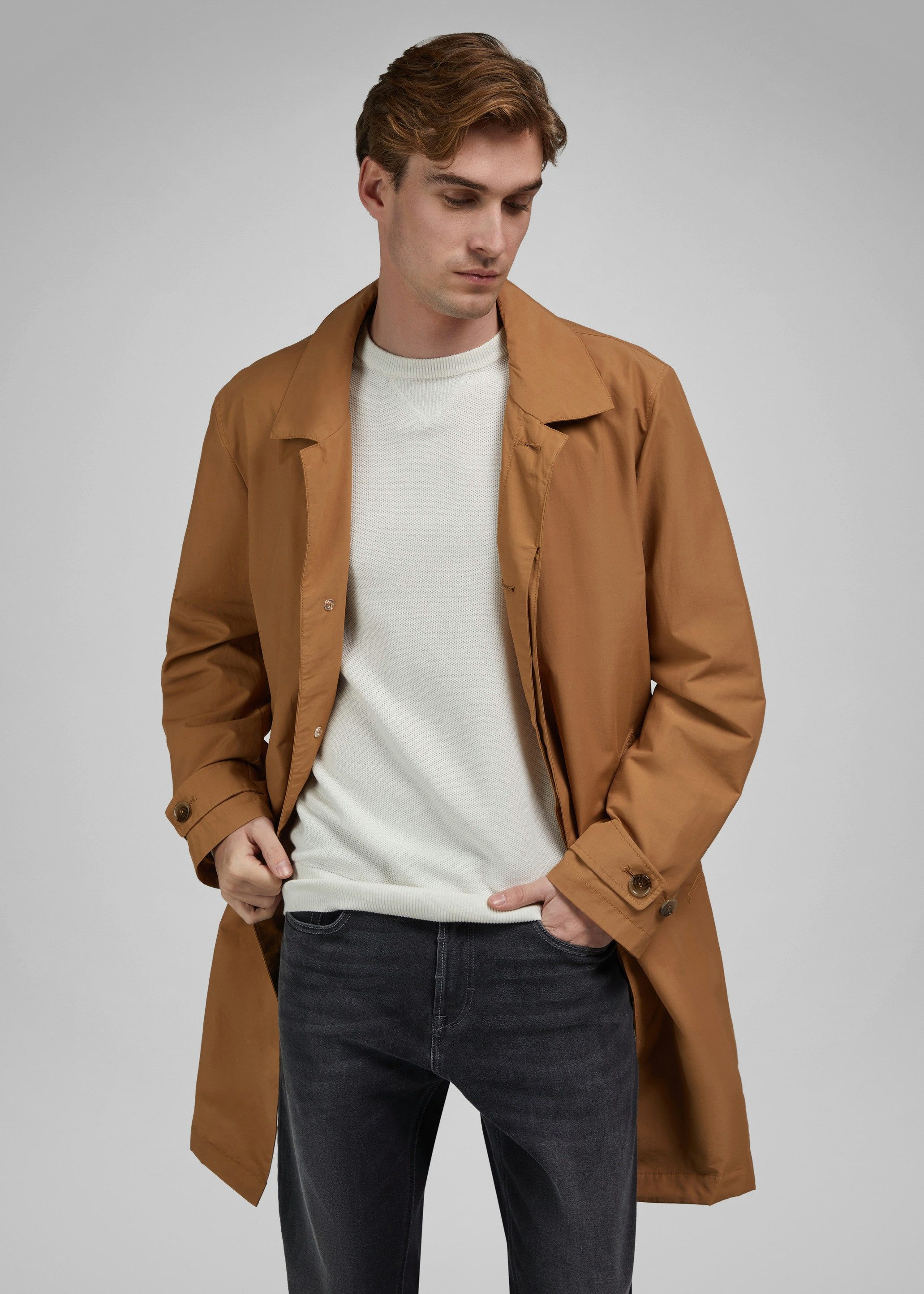 HECHTER PARIS Trenchcoat mit wasserabweisendem Gewebe