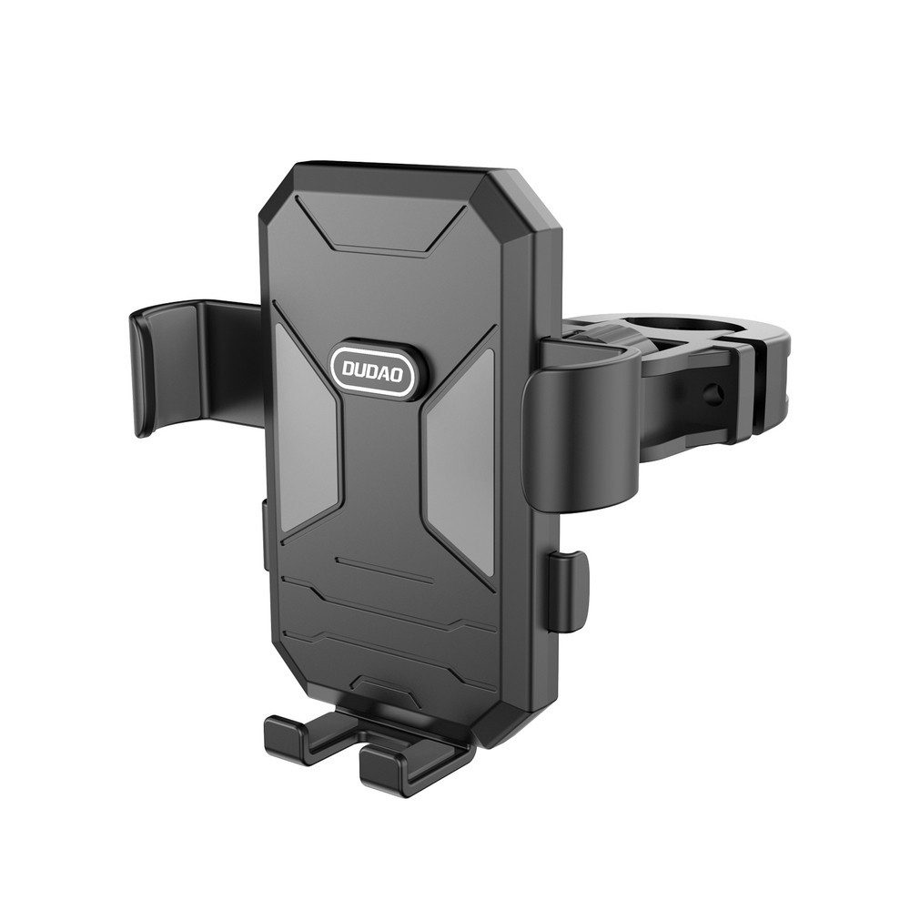 Dudao Smartphone-Halterung Fahrradhalterung Motorradhalterung Lenkerhalterung, (bis 7.0 Zoll, Spar-Set, 1-tlg., bis 7 Zoll schwenkbar, Kugelgelenk, Federklemme, Silikonbacken, universell)