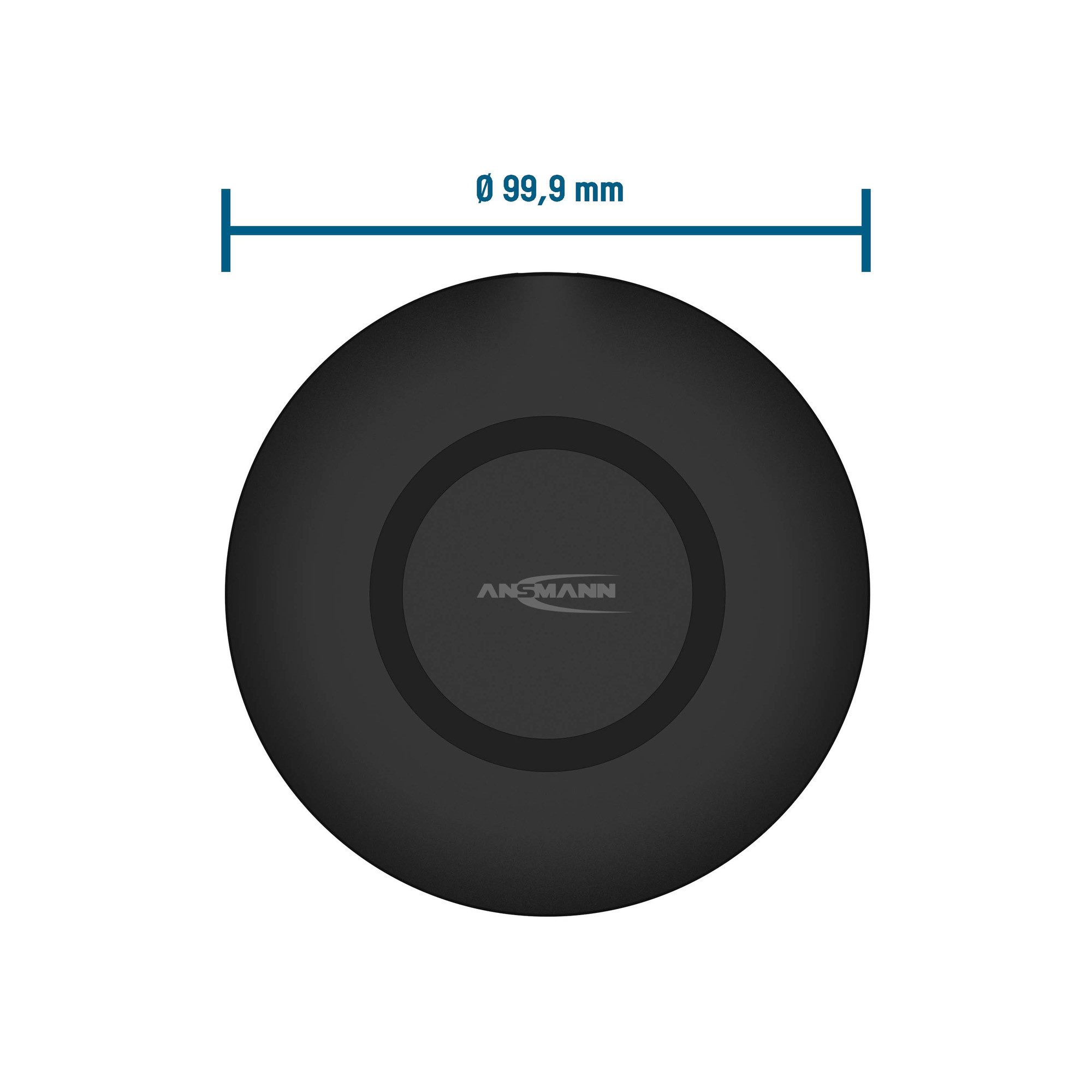 ANSMANN AG WiLine 15R Qi-Ladestation, kompatibel mit iPhone, Samsung, Huawei uvm. Wireless Charger