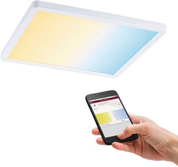 Paulmann LED Einbauleuchte Areo, Smart Home, LED fest integriert, warmweiß - kaltweiß, LED Einbaupanel ZigBee, App steuerbar, Tunable White