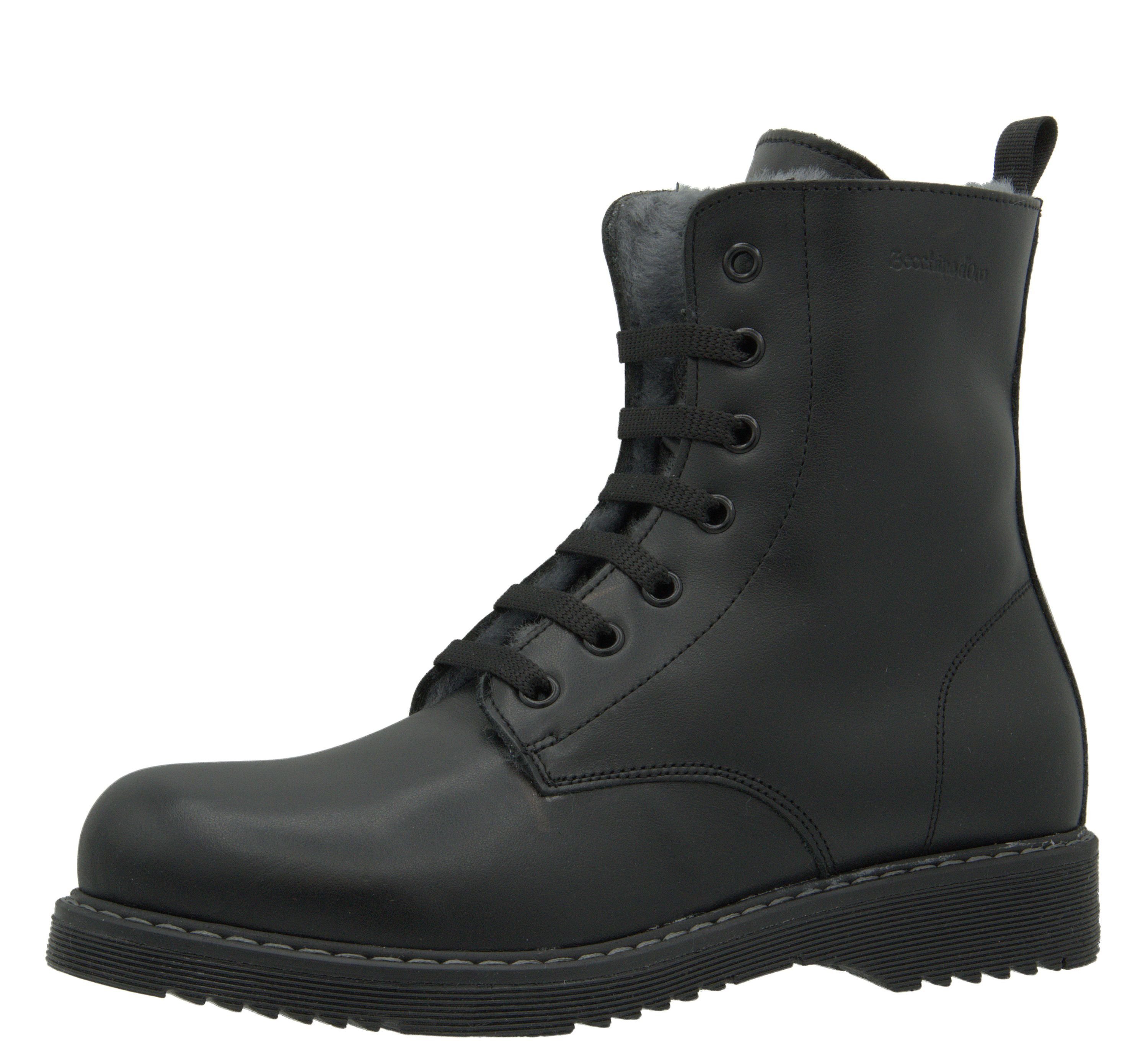 Zecchino d'Oro »Zecchino d'Oro M16 7602 153 Boots Lammfell Stiefelette  schwarz« Schnürstiefelette online kaufen | OTTO