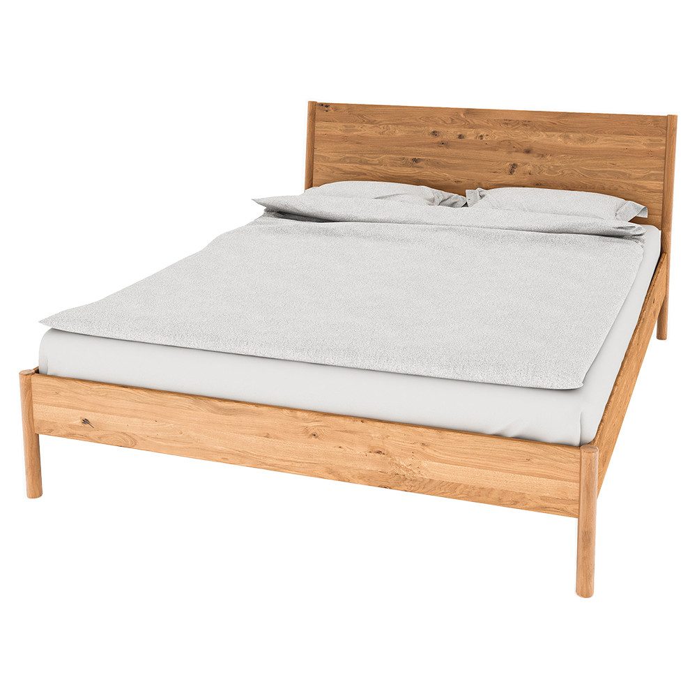 Lomadox Bettgestell PORI-165, Massivholzbett, Eiche massiv geölt, Liegefläche 220x90cm