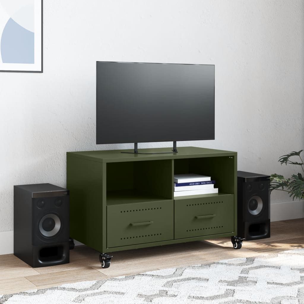 vidaXL TV-Schrank TV-Schrank Olivgrün 68x39x43,5 cm günstig online kaufen