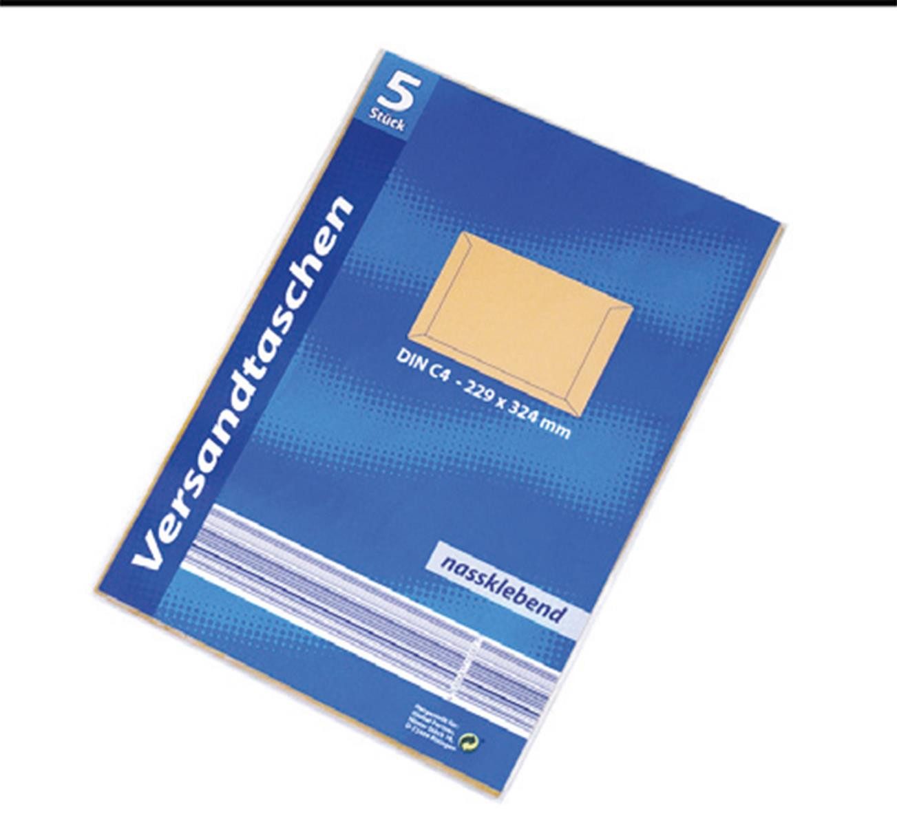 Briefumschlag Versandtaschen C5 Weiß, 10er Pack, haftklebend, Versandtasche Briefumschlag C5 Papier Haftklebend Weiß