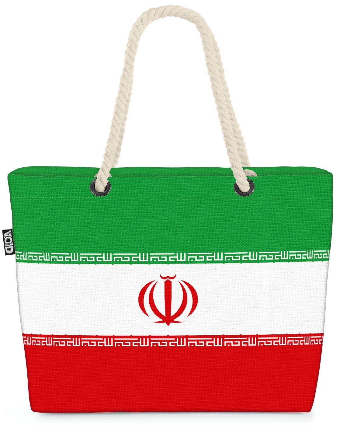 VOID Strandtasche (1-tlg), Iran Flagge WM Länderflagge Fahne Flag