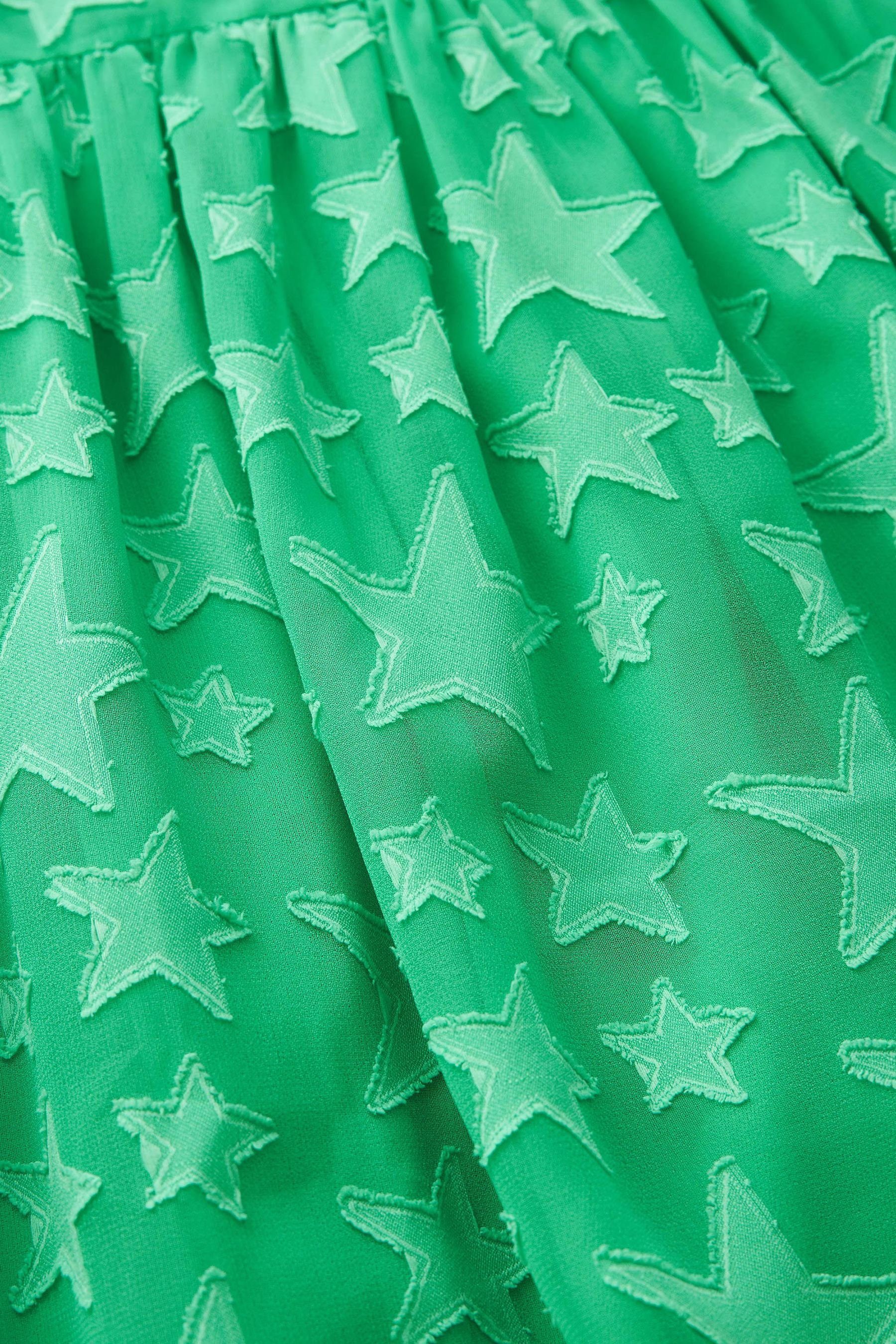 Bright Next Jacquardsternen Spitzenkleid (1-tlg) mit Green Partykleid