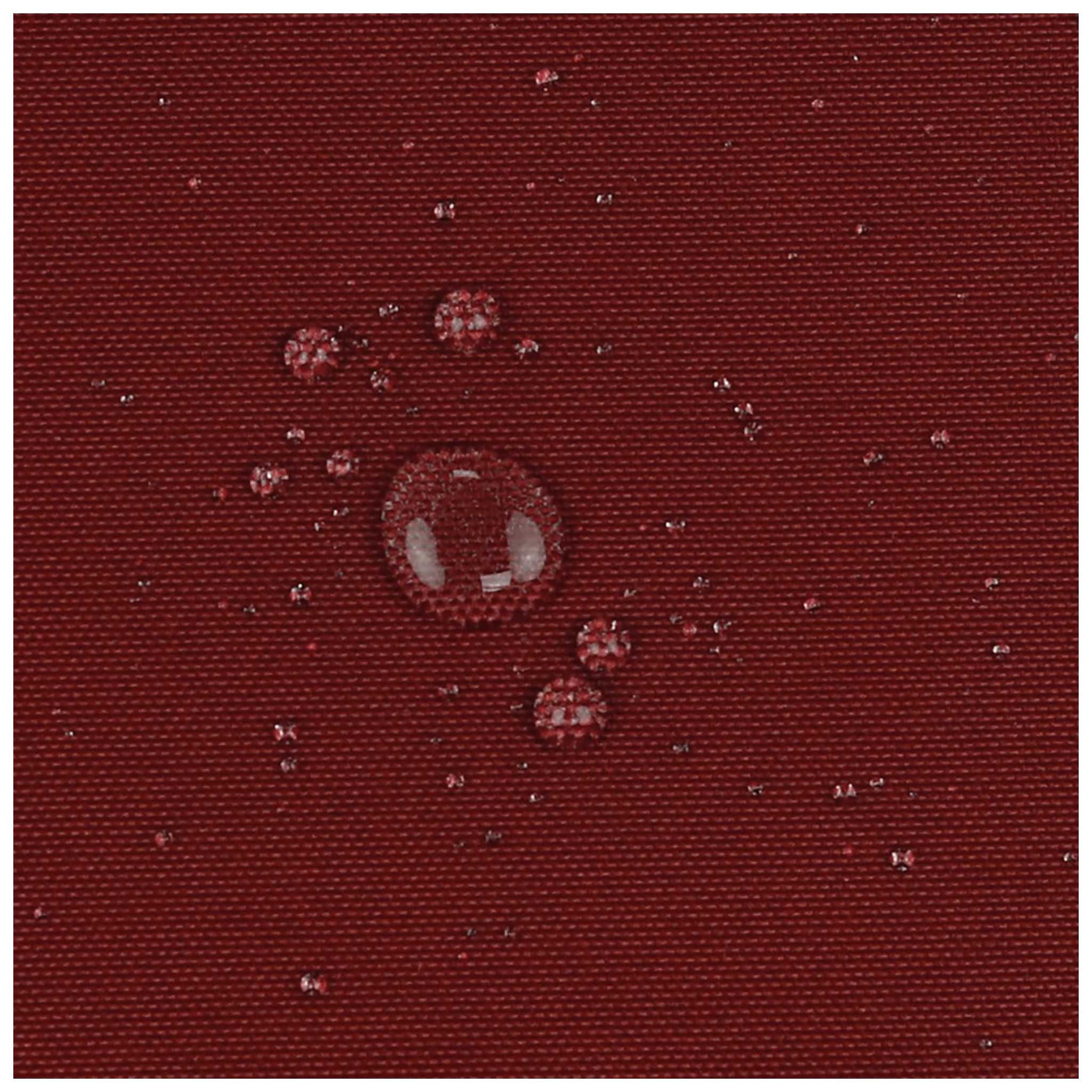 maDDma Stoff 0,5m Outdoorstoff wasserabweisend Polyester gummiert, 024 - dunkelrot