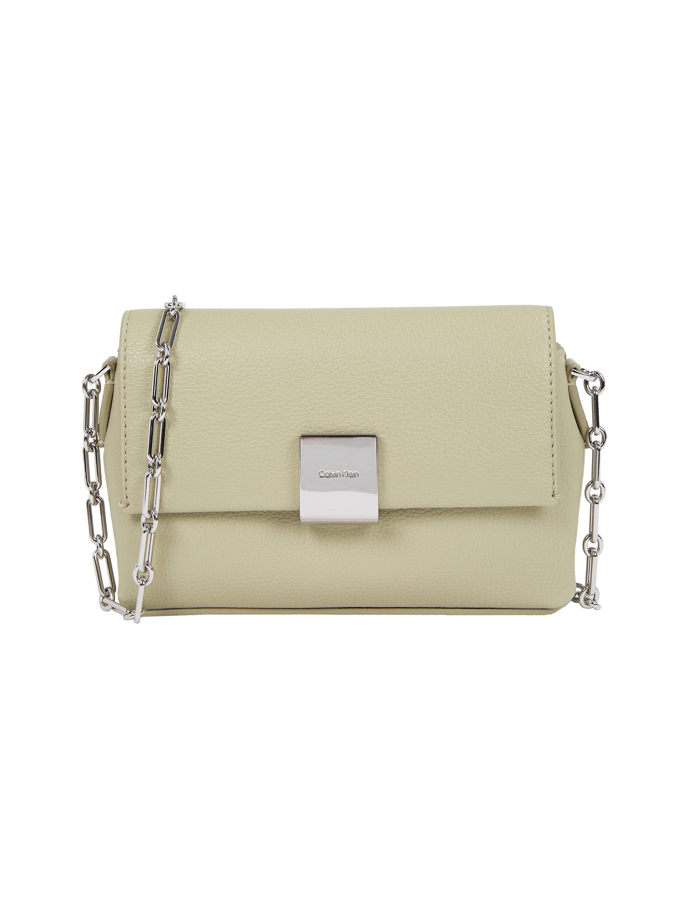 Calvin Klein Umhängetasche CK PLAQUE SM CROSSBODY W/CHAIN, Schultertasche, Abendtasche, kleine Umhängetasche in eleganter Optik