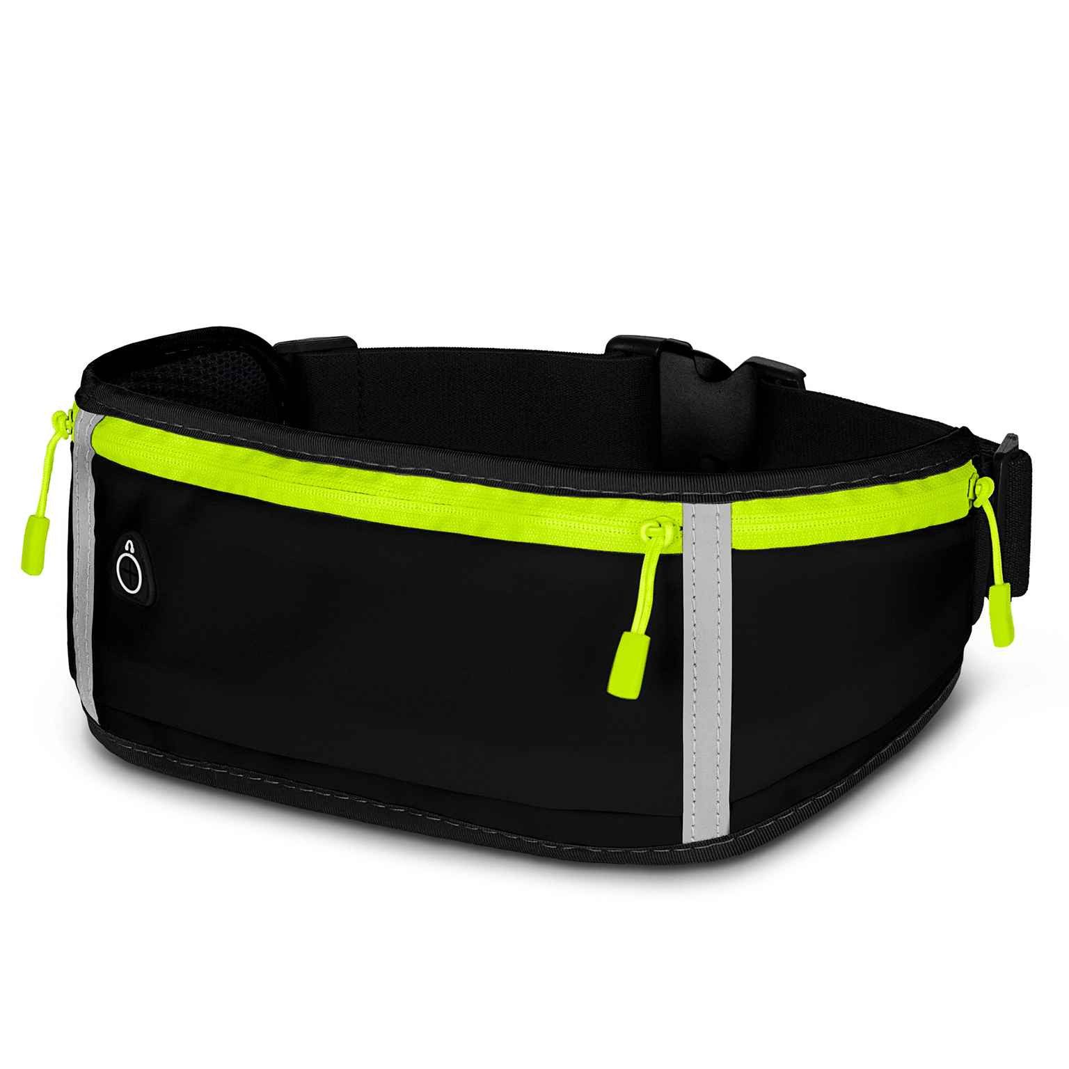 ONEFLOW Laufgürtel für OnePlus Nord CE 5G Lauftasche ActivePro Belt Schwarz Sport Handytasche zum Joggen Damen Herren Bauchtasche Handy Running