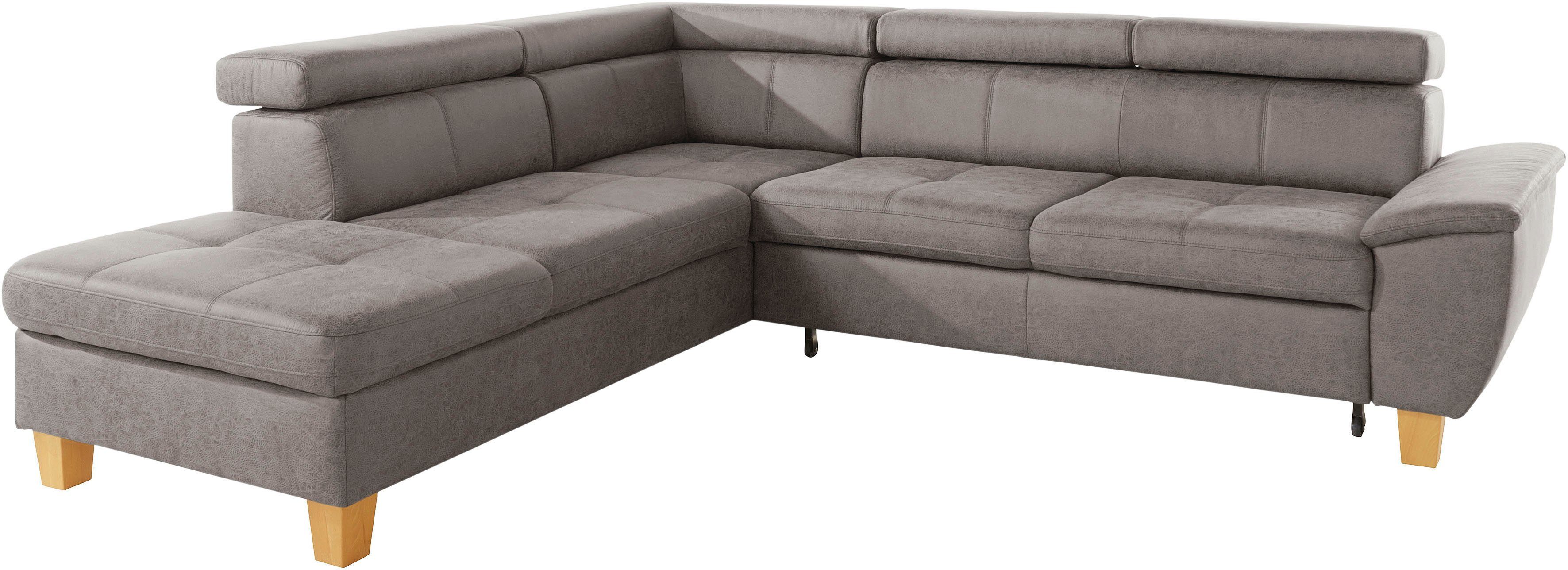 Ecksofa inklusive sofa Enya, Bettfunktion - exxpo fashion Bettkasten wahlweise Kopfteilverstellung, und