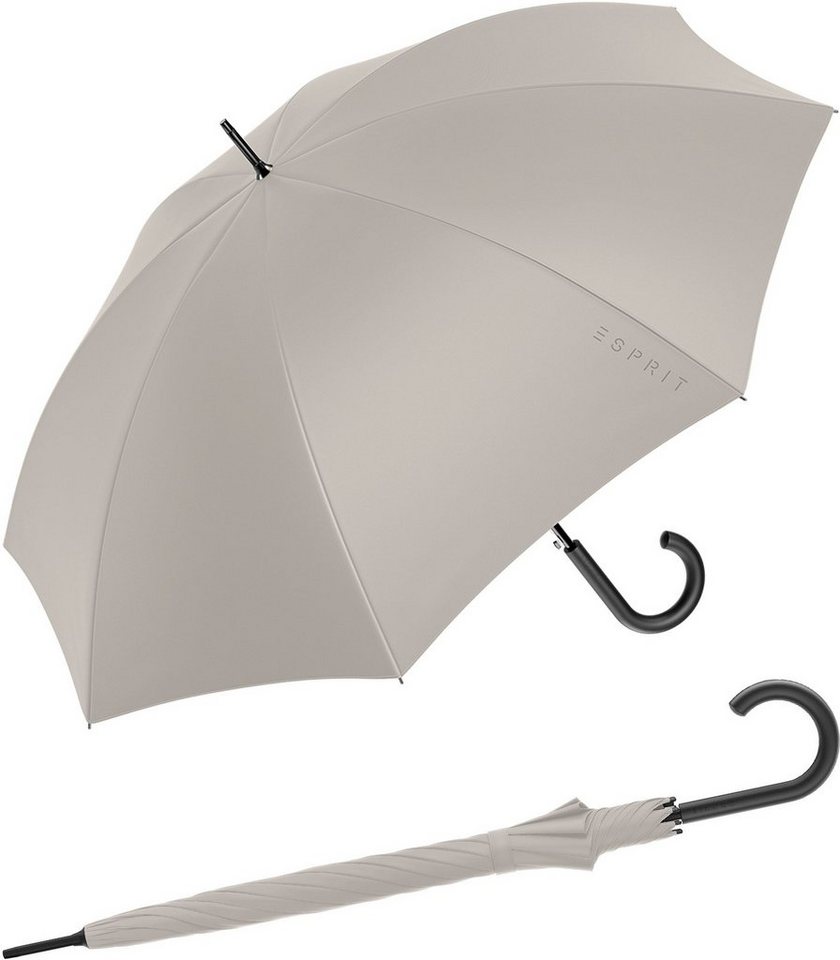 Esprit Langregenschirm Damen-Regenschirm mit Automatik HW 2023, groß und  stabil, in den Trendfarben - atmosphere