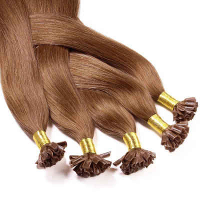 hair2heart Echthaar-Extension Bonding Extensions - glatt #8/03 Hellblond Natur-Gold 0.5g 30cm