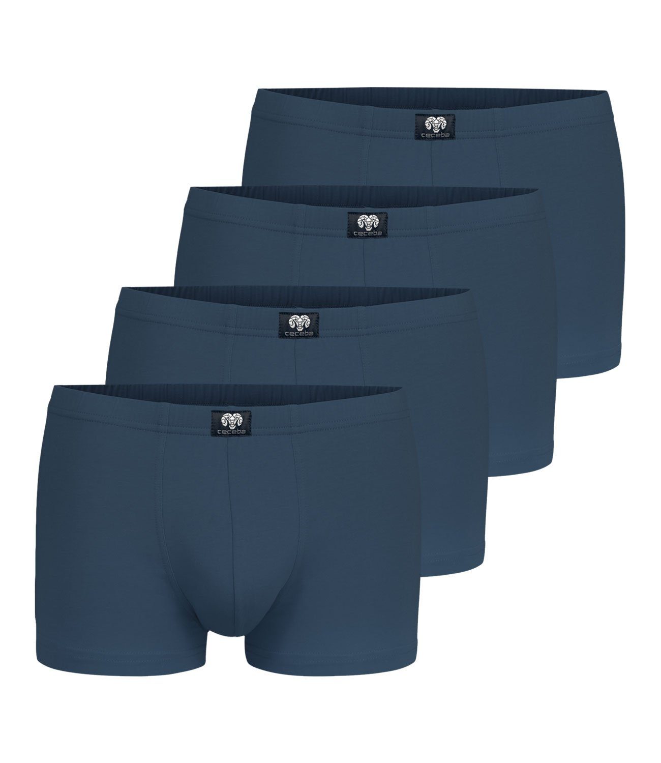 CECEBA Boxershorts enganliegende Trunks (4-St)