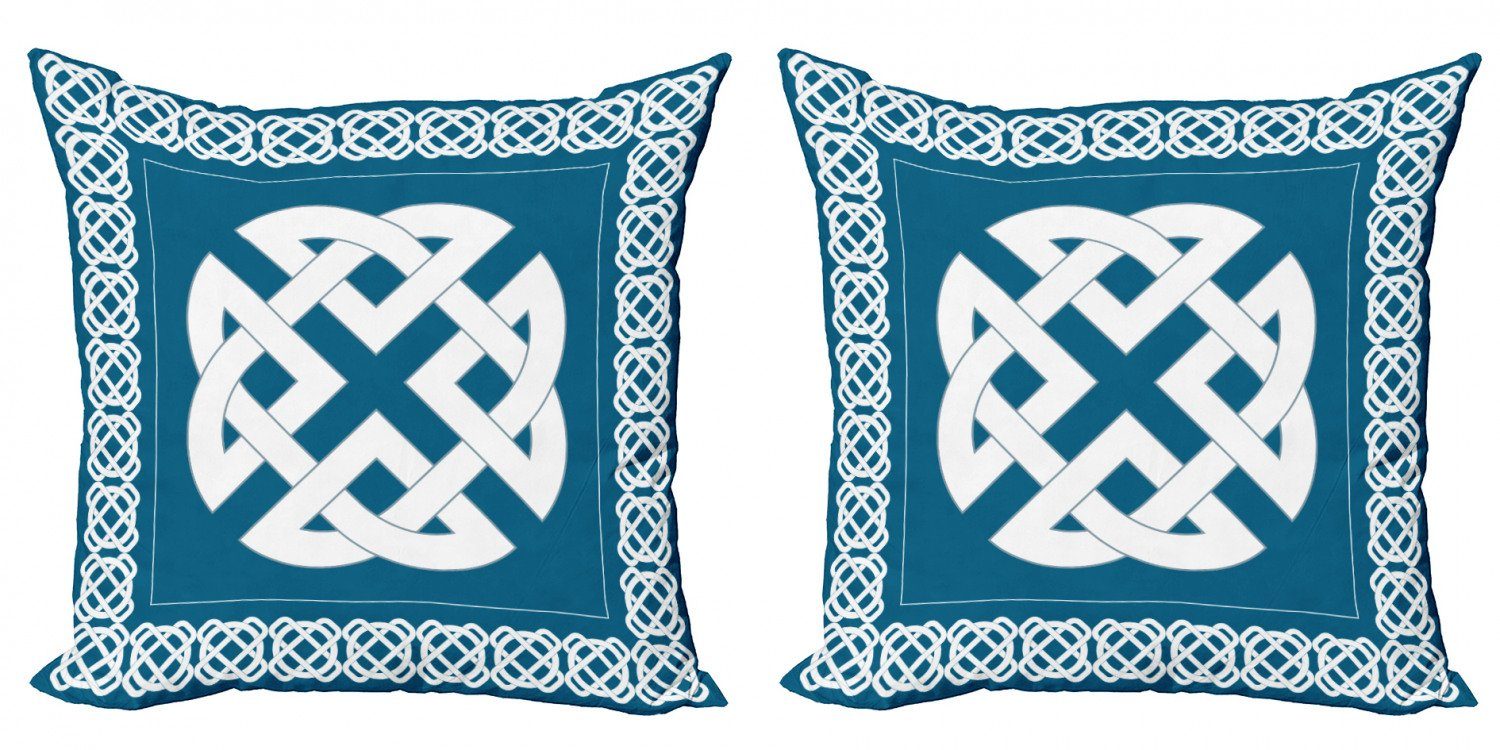 Kissenbezüge Modern Accent Doppelseitiger Digitaldruck, Abakuhaus (2 Stück), keltisch 4 Element Celtic Knot