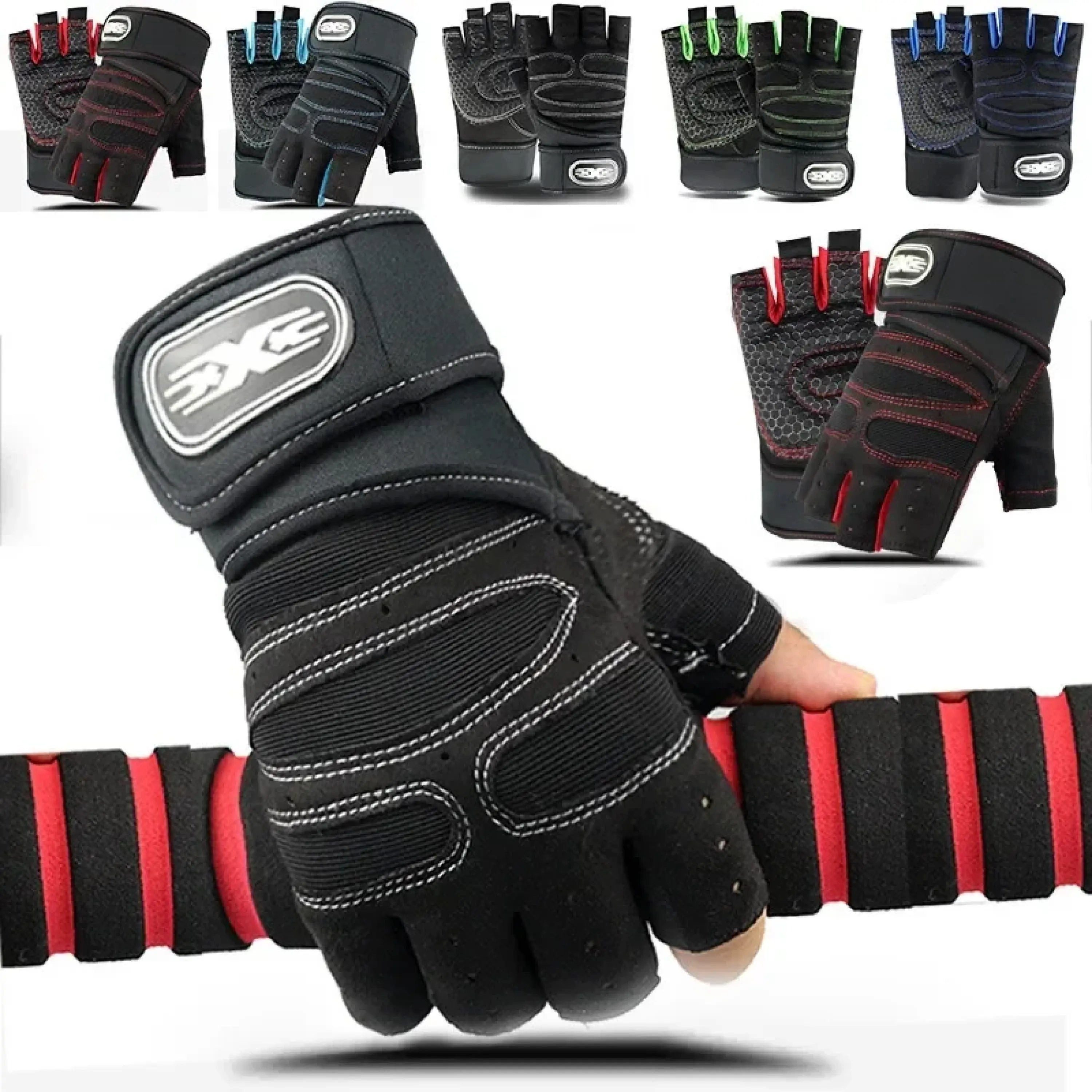 Sport-Knight® Trainingshandschuhe Sporthandschuhe mit Handgelenkschutz, Fitness, Radfahren, Workout