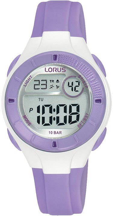 LORUS mit Geschenk digitaler ideal auch Anzeige, R2347PX9, Chronograph als