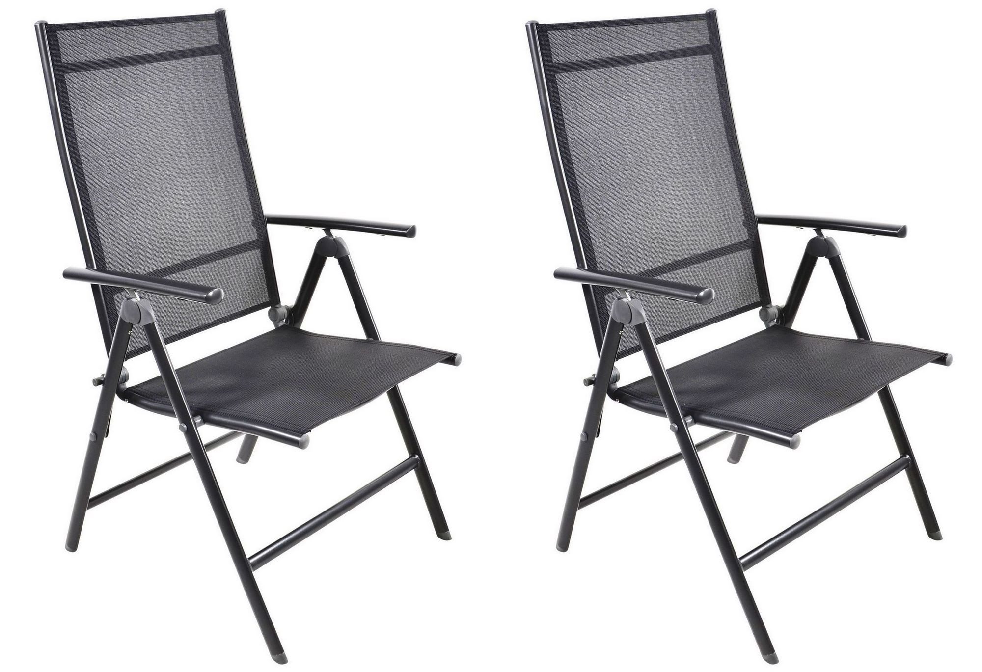Hochlehner Lesli Living Hochlehner-Klappsessel 2er-Set "Veneto" schwarz