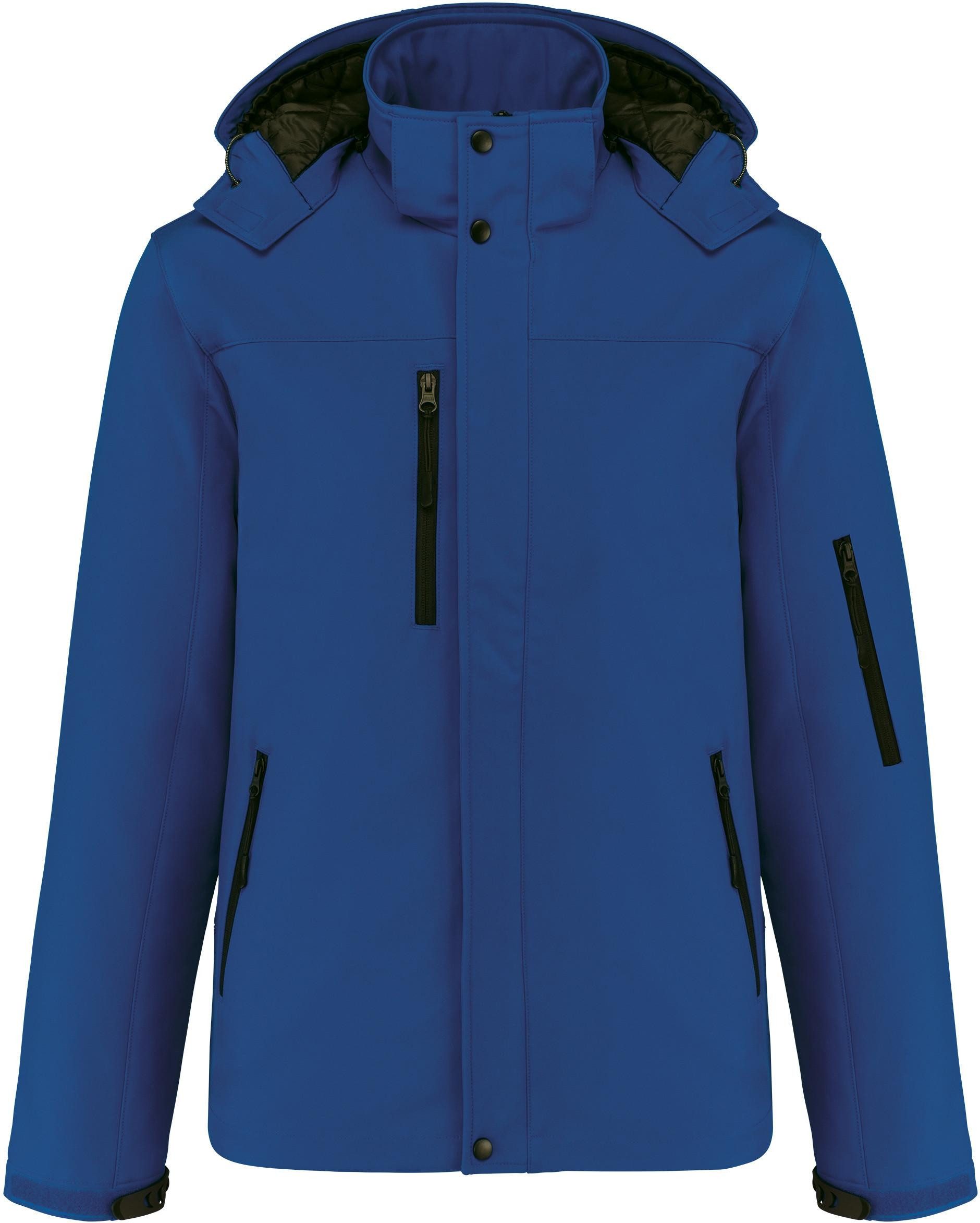 Kariban Outdoorjacke Herrenparka Softshell wattiert mit Kapuze