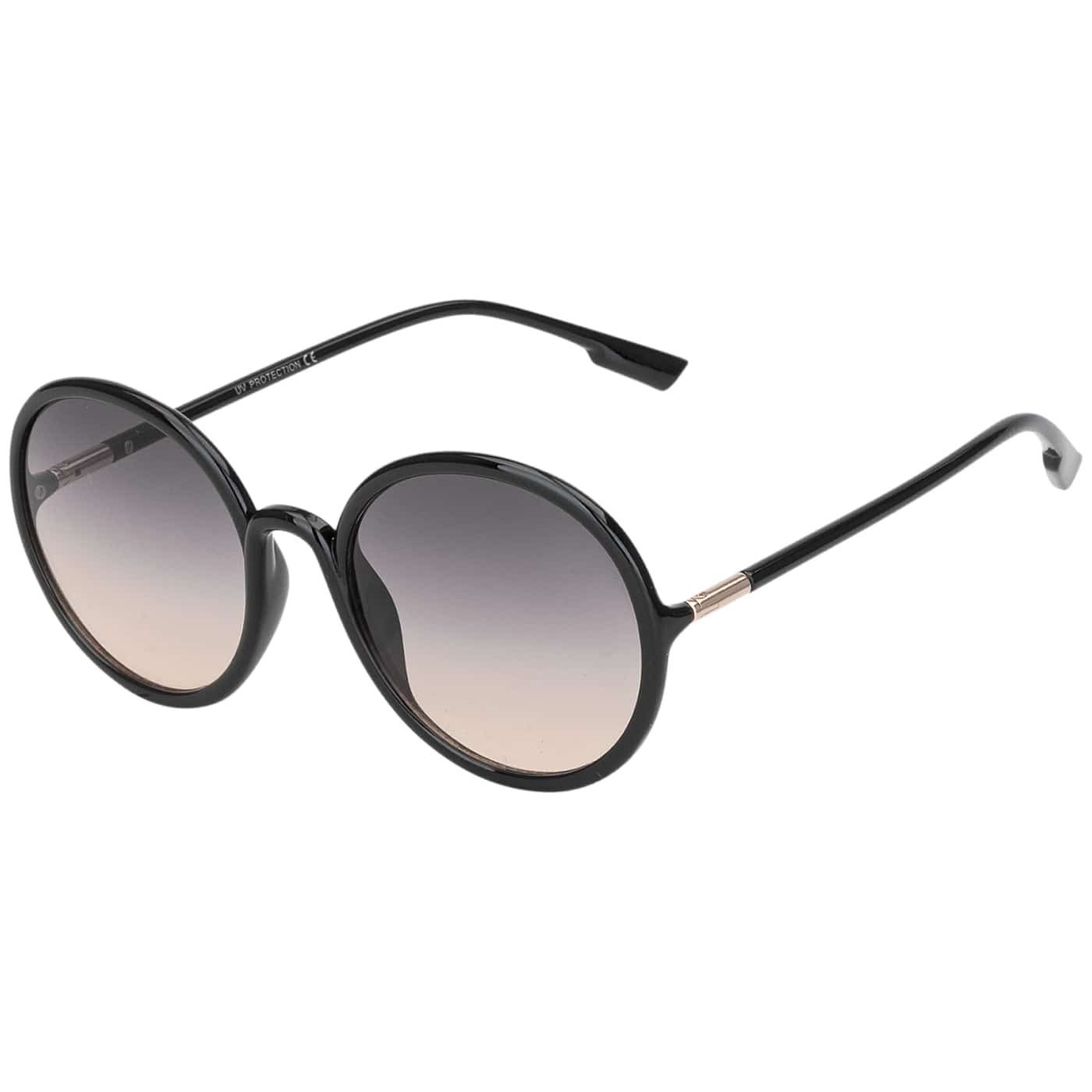 blau violette, Eyewear und mit Linsen Rundglas Damen Designer schwarzen BEZLIT (1-St) Sonnenbrille Sonnenbrille