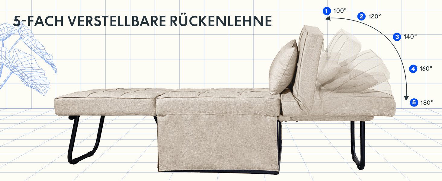 FLEXISPOT Schlafsofa Relaxsessel mit Liegefunktion, Loungesessel, günstig online kaufen