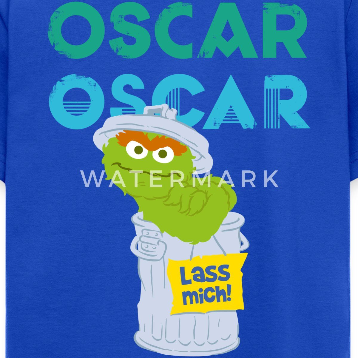 Spreadshirt T-Shirt Sesamstraße Oscar In der Tonne Lass Mich Kinder T-Shirt (1-tlg)