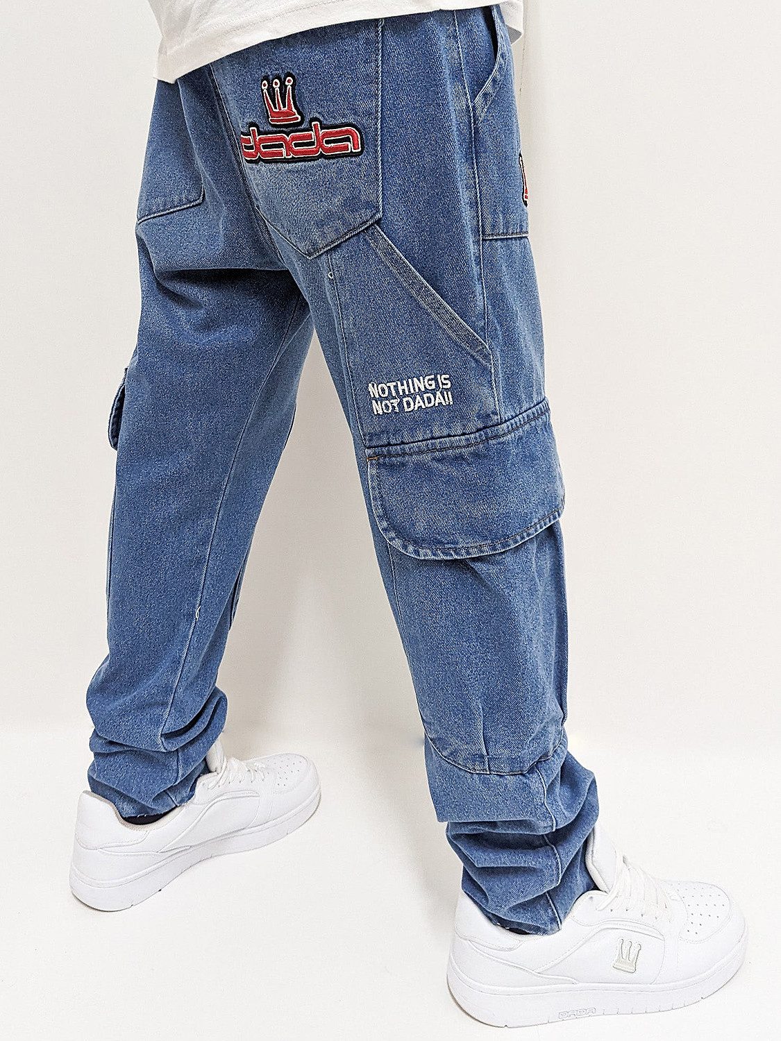 DADA Supreme Regular-fit-Jeans Baggy Denim Pants mit Logo Stitching Worker günstig online kaufen