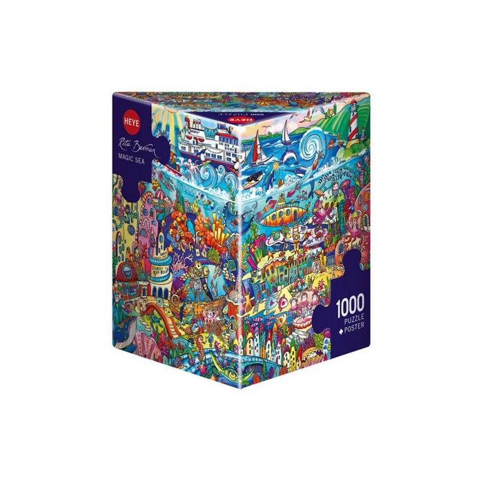 HEYE Puzzle 298395 - Magic Sea Cartoon im Dreieck 1000 Teile -... Puzzleteile