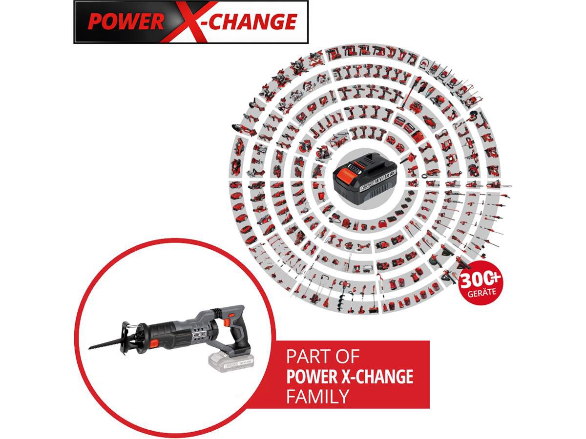 KRAFTIXX® Akku-Säbelsäge KX-RS 18/1 Li Solo, Power X-Change