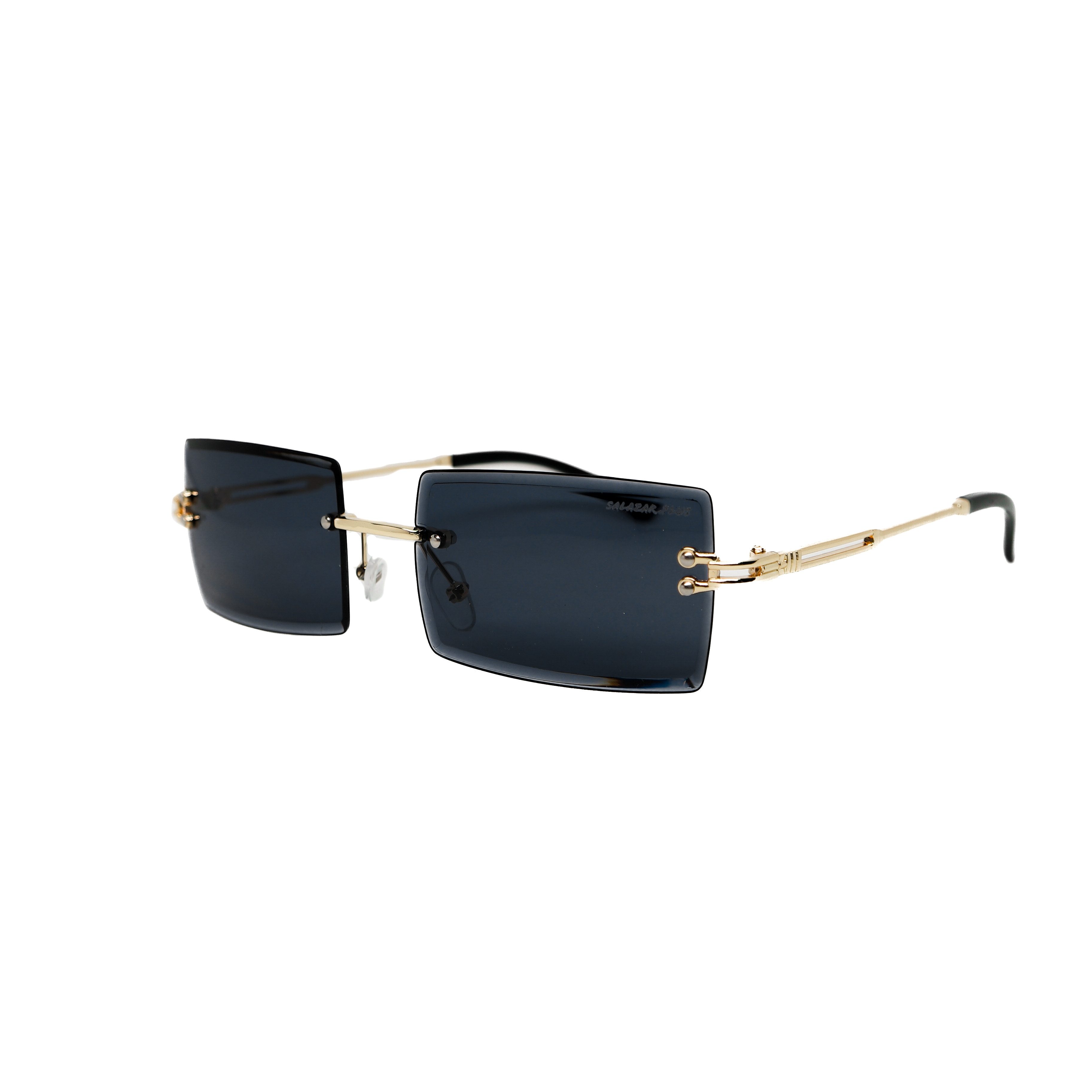 salazar.plus Sonnenbrille Randlos Rechteckig Unisex Rahmenlos Damen Herren leichte Brille