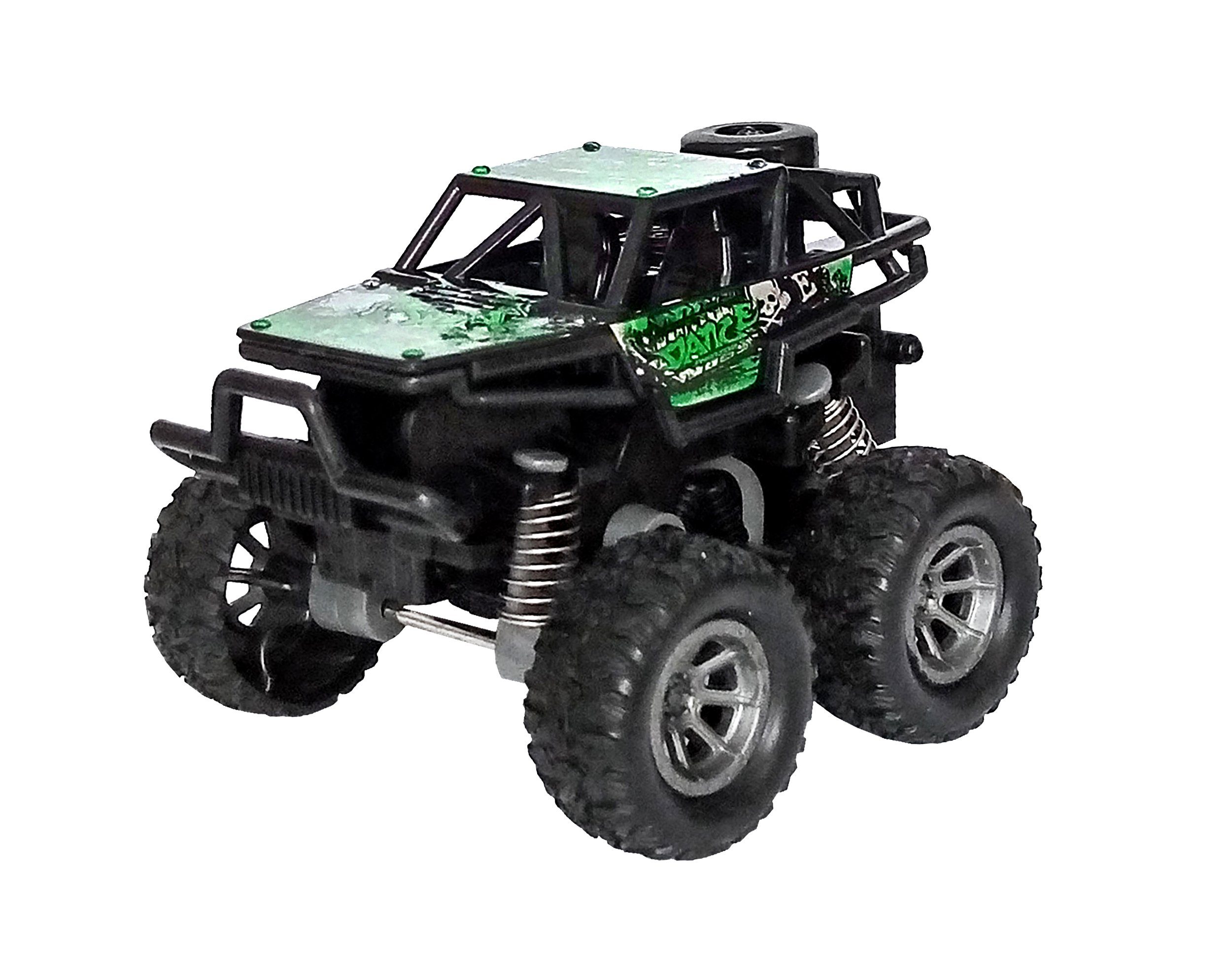 Toi-Toys Spielzeug-Monstertruck Monster Truck 4x4 Off-Road Rückzug Monstertruck Modellauto 62 (Grün), Modell Auto
