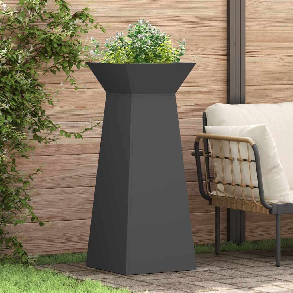 vidaXL Blumentopf Säulen Pflanzer Schwarz 40 x 40 x 100 cm (1 St)
