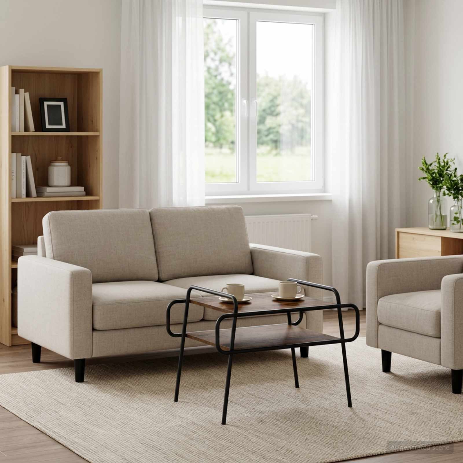 vidaXL Couchtisch Couchtisch Altholz 70 x 50 x 51 cm Holzwerkstoff (1-St)