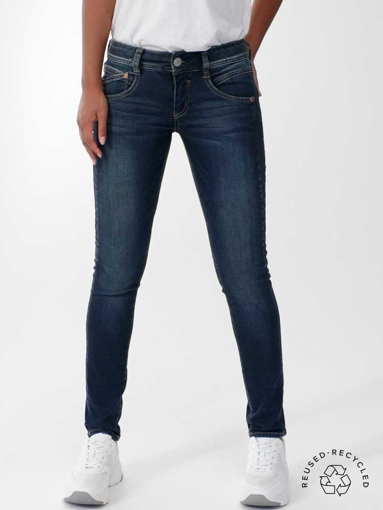 Herrlicher 5-Pocket-Jeans Damen Jeans GILA SLIM Reused Denim (1-tlg)