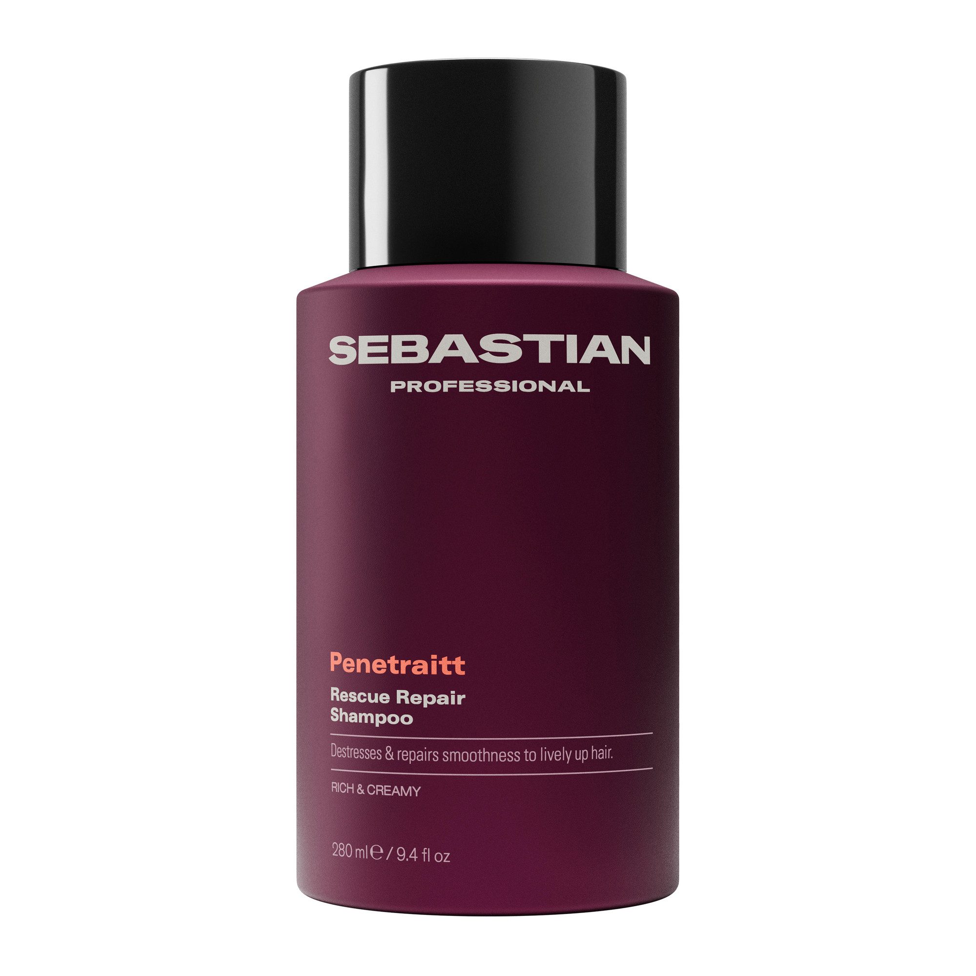 Sebastian Professional Haarshampoo Penetraitt Shampoo, für trockenes und geschädigtes Haar, mit Panthenol, flüssige Textur