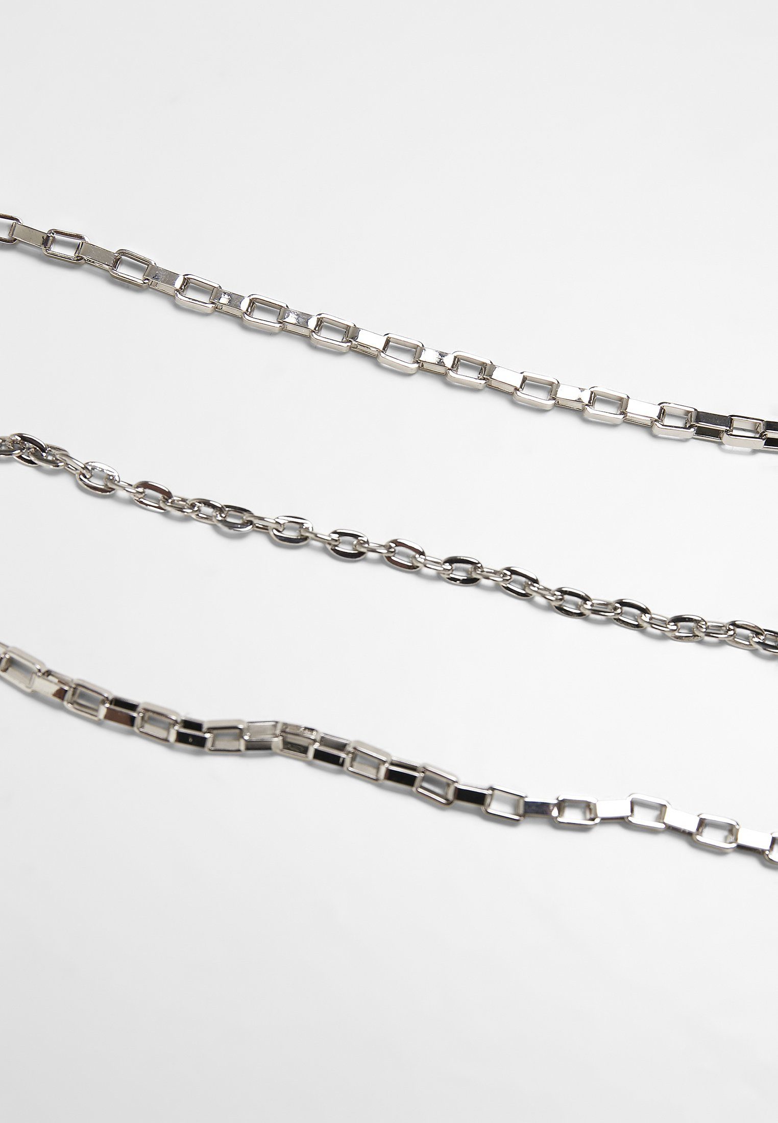 URBAN CLASSICS Edelstahlkette Accessoires Layering Amulet Necklace silver