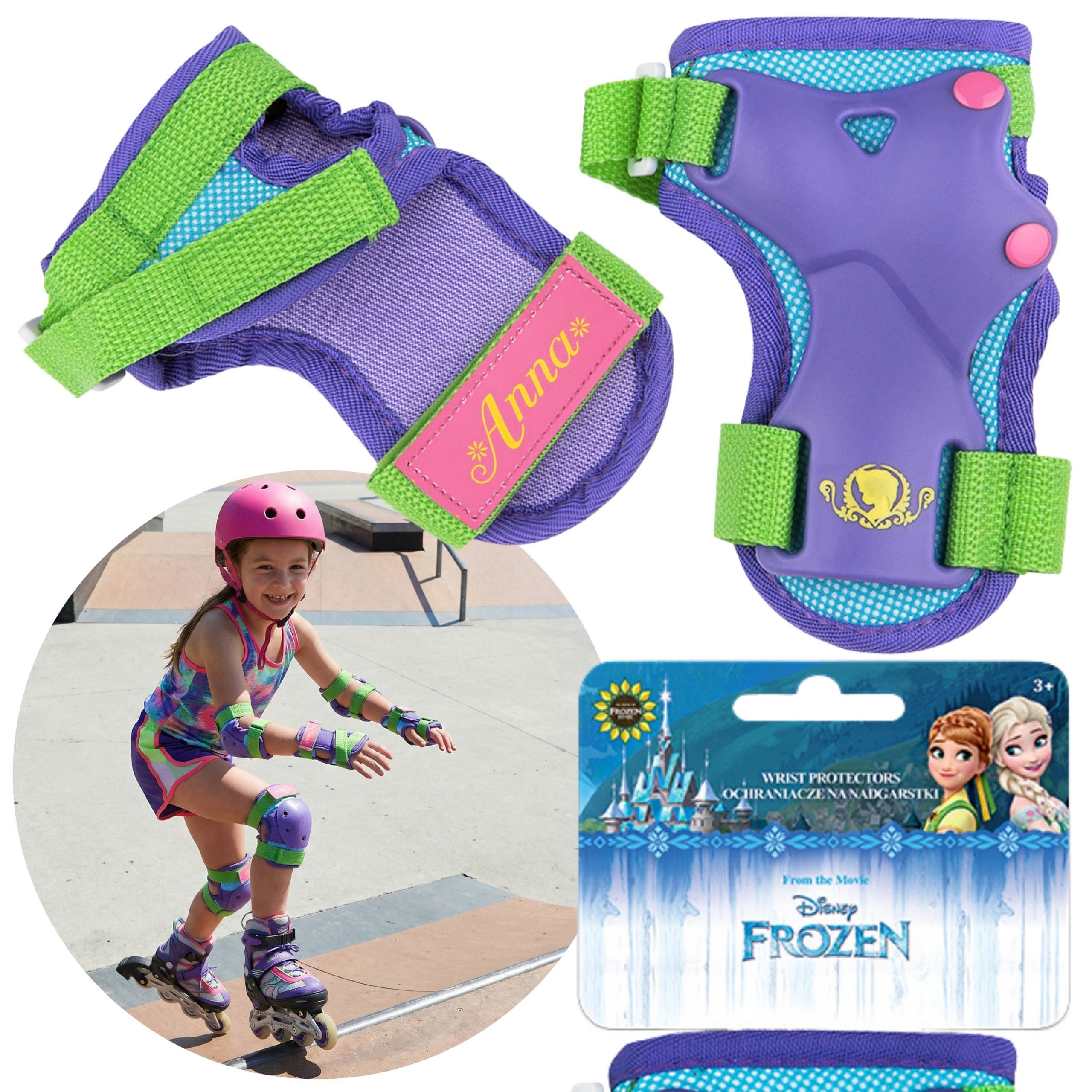Protektoren-Set Disney Frozen Handgelenkschützer für Kinder, Inlineskaten & Skateboard