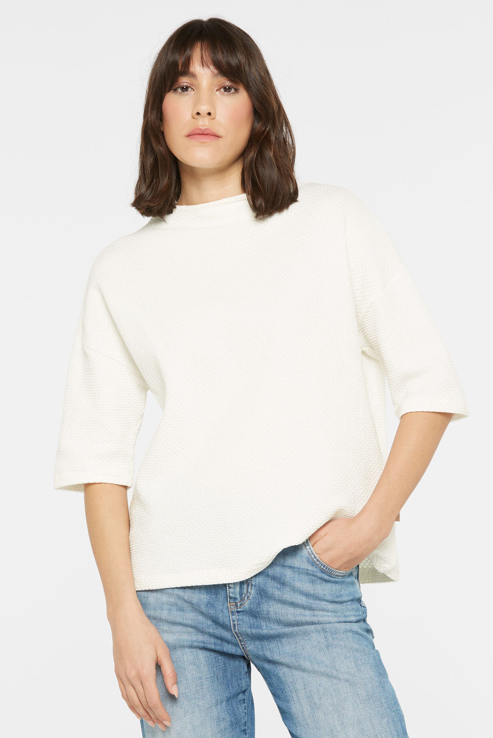 SENSES.THE LABEL Sweater in moderner Boxy-Form
