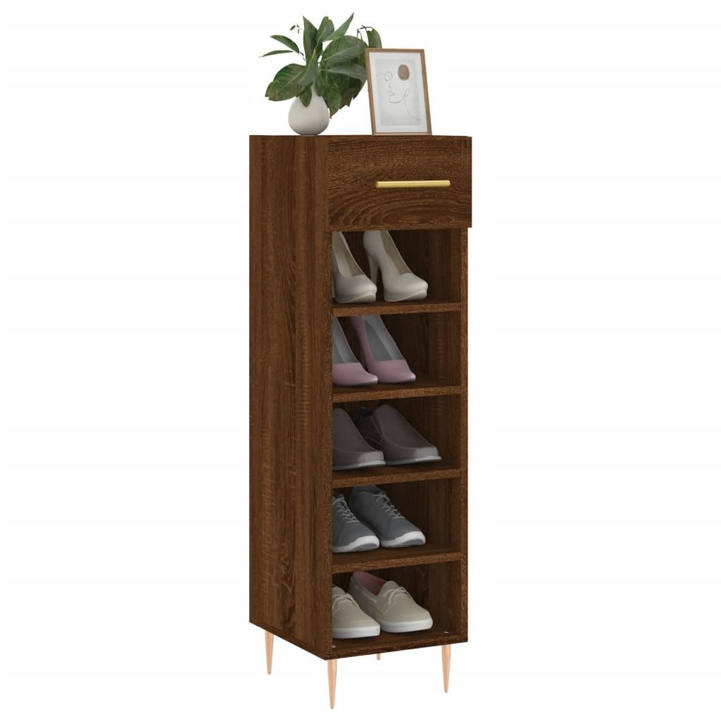 vidaXL Schuhschrank Schuhschrank Braun Eichen-Optik 30x35x105 günstig online kaufen