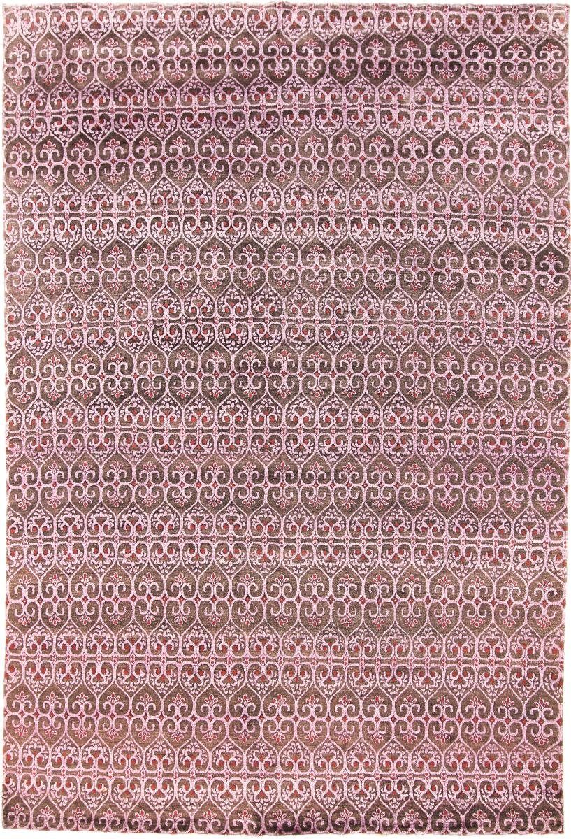 Orientteppich Sindhi 205x299 Handgeknüpfter Moderner Orientteppich / Designteppich, Nain Trading, rechteckig, Höhe: 12 mm