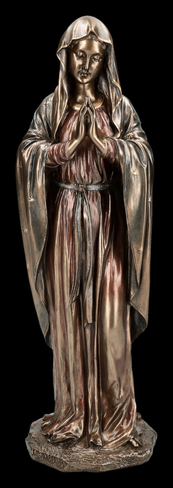 Figuren Shop GmbH Dekofigur Madonna Figur – Marienstatue Jungfrau Maria bronziert 30 cm Dekofigur