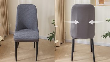 Stuhlbezug Wasserdichte elastische Stuhlabdeckung( 2/4/6 Stück) , Coonoor, Abnehmbarer Stuhlüberzug Für den Gebrauch im häuslichen Esszimmer