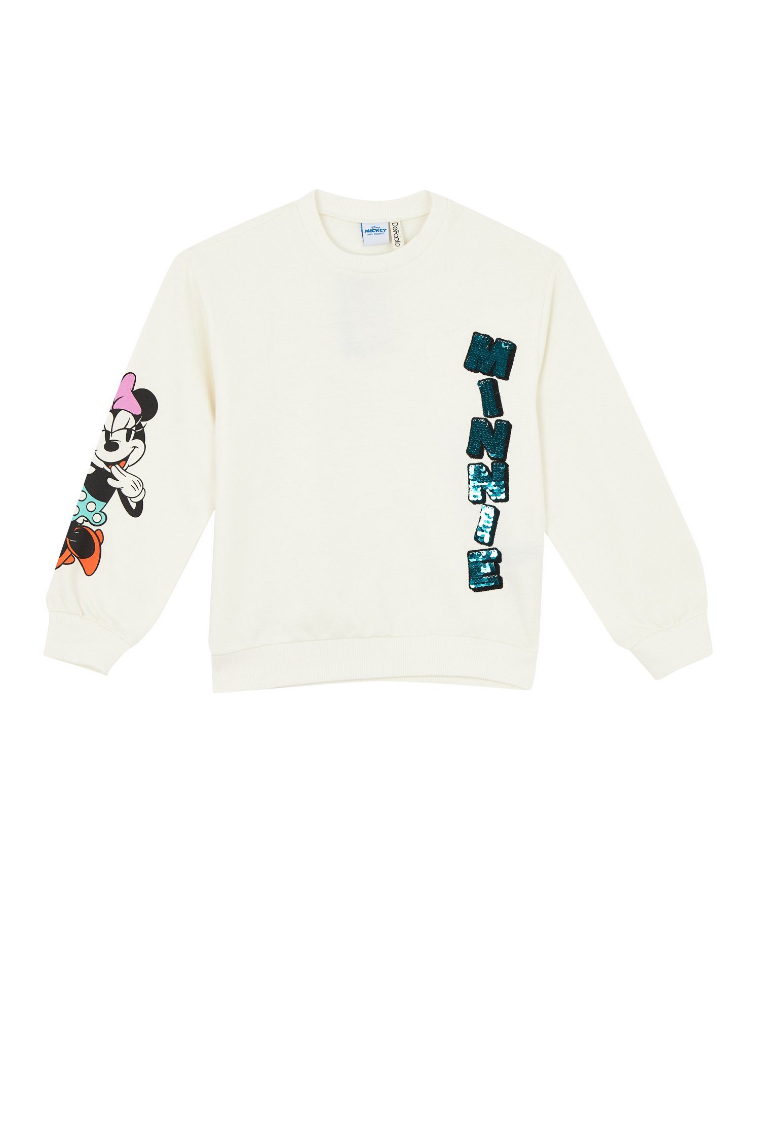 DeFacto Sweatshirt Mädchen Sweatshirt RELAX FIT Mickey & Minnie