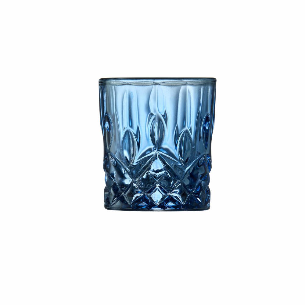 LYNGBY-GLAS Schnapsglas Sorrento 4er Set, Blau, 40 ml, 4-tlg., Glas